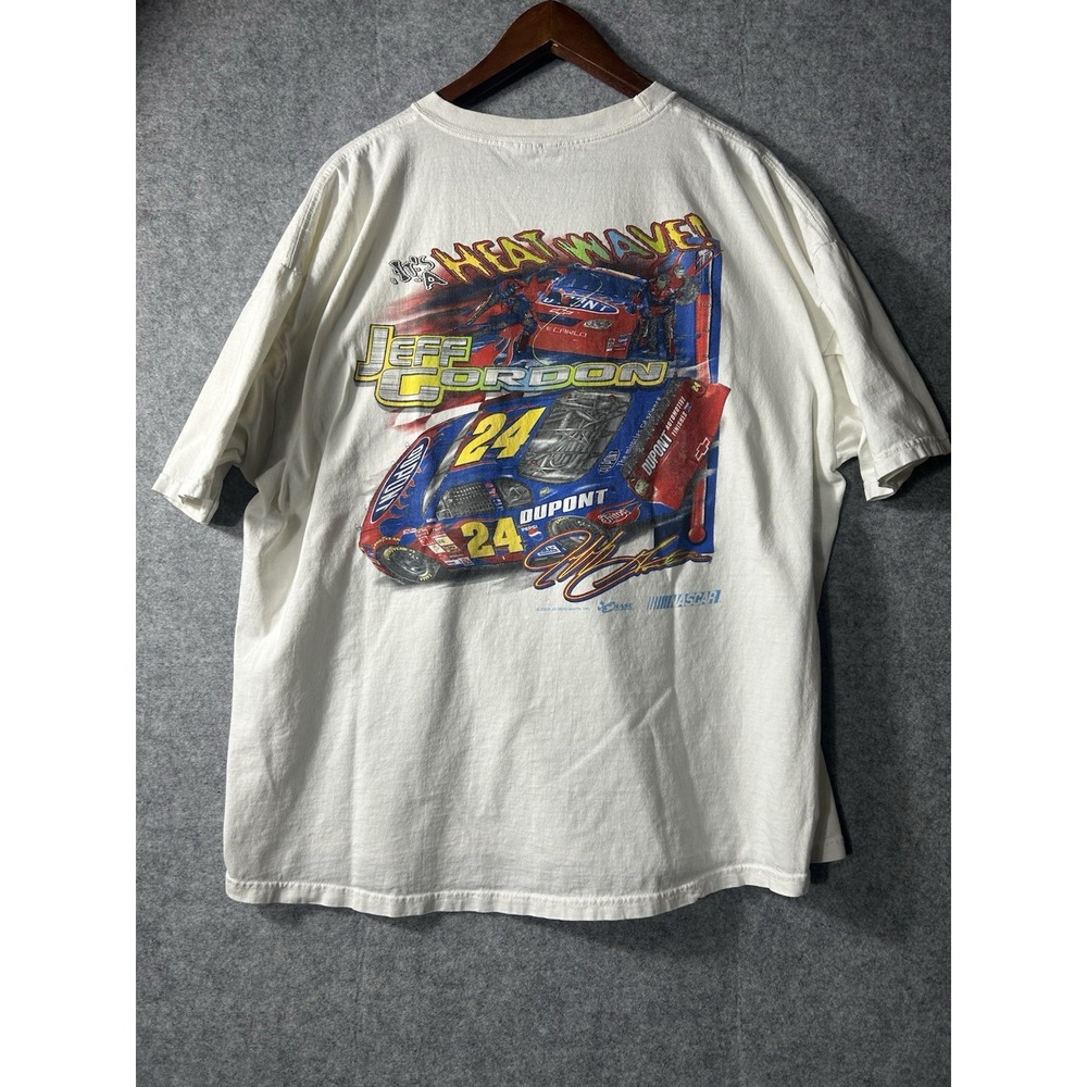 Vintage 2003 Jeff Gordon #24 Red Hot & Blue Heat Wave NASCAR T-Shirt XL Chase